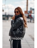 Black and cream quilted jacket/vest 8273 - Online store - Boutique